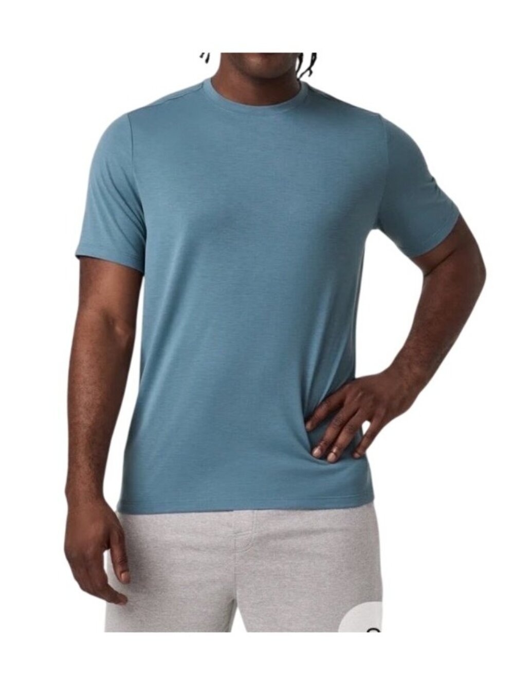 Vuori Current Tech Tee Pond Blue Moisture-Wicking Lightweight Mens Activewear L
